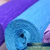 250 * 50 CM Crepe Paper Roll Origami Crinkled DIY Kwiat Robić Owijanie Craft Wedding Birthday Party Prezent Dekoracji