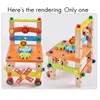 Ahşap montaj sandalye oyuncaklar bebek ahşap oyuncak okul öncesi çok fonksiyonlu çeşitli somun kombinasyonu sandalye aracı x0503