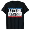 Давайте пойти Брэндон нам флаг цвета цветов старинные футболки мужская одежда графические тройники FS9520 BDC21