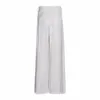 Pleated Black Trouser For Women High Waist Casual Loose Wide Leg Basic Pants Female Fashion Clothing Style 210521