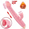 NXY dildos kvinnlig teleskopisk roterande vibrator, klitoris stimulator, g-spot kvinnlig, onani, kärleksliv, sex liv1210