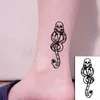 Wąż tymczasowy tatuaż Ciemny styl Tatuaos Wodoodporna naklejka Naklejka Sztuka Czarny Biały Rysunek Mały Element Fałszywe Tattos Flash Naklejki