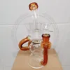 Fab Egg Becher in vetro narghilè Bong Soffione doccia Perc Bong Mini riciclatore da 8 pollici Dab Rig Tubi dell'acqua Piccoli impianti petroliferi Trasparente Bubbler Tubo liscio