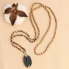 Pendentif Colliers Quanchi Bouddha Bijoux 4mm Collier de perles de cristal pour femmes Boho Chaîne perlée à la main Mode Ethnique