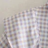 Летние Женщины Каскадные рюшачьи блузка женские Девять четверть Рубашка Рубашка Рукава Случайные Леди Свободные Топы Blusas S8872 210430