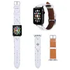 Brand Smart Straps Apple Watch Strap 1 2 3 4 5 6 SE Apple Leather Chain Watch Band Fashion Women Men Wristband 38 40 42 44 MM 21120407XS