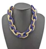 Подвесные ожерелья Bohemian Geometric Link Chain Choker для женщин женский этнический ювелирное украшение BIB Запись о колье праздничное подарка