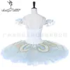 女性ホワイトブルーローマンダPaquita Platter Professional Stage Costume Tutus成人向け競合力のパフォーマンスBallerina Tutu Women BT9097B