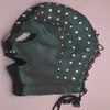 Soft PVC Leather Hood Mask Head Bondage Belt Slave In Adult Games , Fetish Sex Products Toys For Men And Women