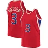 Mens Basketball Mitchell and Ness Iverson 3 Erving 6 Embroidery Logo Stitched Retro 1997-1998 Jerseys