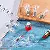 Storage Bottles & Jars 5/10pcs Empty Lip Glaze Container Mini Light Bulb Shape Gloss Tube Refillable Clear DIY Cosmetic Sample