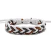Coton tresse Bracelets faits à la main ethnique réglable multicolore Wrap tissé corde Bracelet d'amitié pour femmes hommes