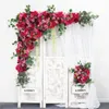 1set 120cm style européen bricolage mariage scène décor artificiel fleur arc arc de soie rose pivoine plante mix conception décor fleur mur t191123