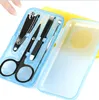 4 шт. / Установить Nails Clipper Kit Kit Manicure Set Clipers Trimmers Pedicure Scissor Случайные Цвет Ногтей Наборы Наборы Маникюрные инструменты WXY021
