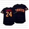 Unisex Customizable 2024 Players' Weekend Jersey - Breathable Polyester Baseball Shirt, Short Sleeve, Pirates Team Colors, Sizes S-XXXL