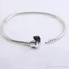 Gioielli di design Bracciale in argento 925 Charm Perlina adatta catena serpente Pandora con logo Bracciali scorrevoli Perline Ciondoli stile europeo Perline di Murano