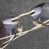 Diseñador de lujo Gafas de sol de alta calidad 20% de descuento en gafas decorativas con corte de diamante Gafas de sol para pescar Mujeres europeas Gafas de sol