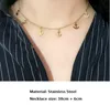 Chokers roestvrijstalen kwastjes niet-fading ketting voor dames nekketens choker sieraden damesgouden zilveren kleur anker halsband heal22