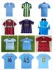 1972 1989 Manchester Retro Man Haaland DZEKO Soccer Jerseys 1998 1999 2011 2012 City 98 99 11 12 Wembley Clough Home Tevez Kun Agüero Kompany Vintage blue Shirts Classic