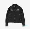 Mens Designer Jackor Svart Nålar Män Kvinnor Lila Stripe Butterfly Broderi Logo Track Jacket High Street Outerwear Coats