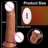 NXY-Dildos, realistische elektrische Sexspielzeuge für Frauen, 10 Geschwindigkeiten, stoßende Schaukel, Silikon-Saugnapf, vibrierende Produkte für Erwachsene, 220105