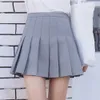 Jocoo Jolee Frauen Hohe Taille Faltenrock Frühling Herbst Casual Kawaii A-Linie Röcke Japanische Schuluniform Mini 210621