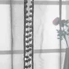 Nowoczesny pompon okno Tulle kurtyny Willa Dekoracje Światła Przekładnia Zasłony do Sypialni Salon Kitchen Window Screening 210913