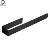 Portasciugamani Portaoggetti in acciaio inossidabile Punch Punch-free Black Silver Rack Carta da bagno Simple El Home