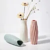 Vase à fleurs décoration maison Vase en plastique blanc Imitation Pot de fleur panier de fleurs nordique décoration Vases pour fleurs