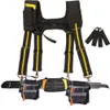 Tool Belt Suspenders Bag Adjustable Lumbar Support Combo Apron and Yoke-style for Carpenter Electrician