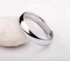 Yhamni 100% Authentic 925 Sterling Silver Rings for Women Men Simple Couple Ring Smooth Wedding Band for Lovers Gift212y