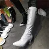 Sobre o joelho Women Boot Boots High Patent Leather High Heels 8 cm Botas femininas Fashion Spring Shoto Bot Women WHILD 2105141029706