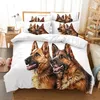 Zestawy pościelowe Fierce Wolf Dog Kołdry Pokrywa Zestaw 3D Digital Printing Bed Linen Moda Design Comforter