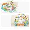 Huanger Play Mat Baby Buzzle Carpet Music с фортепиано клавишной образовательной стойкой игрушки для детских фитнес