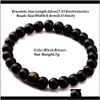 Kralen, strengen druppel levering 2021 mode mannen kralen armbanden handgemaakte kraal armband stretch hiphop sieraden zwart bruin hout kralen sandalw