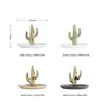 Cactus Jewelry Holder Ceramic Trinket Dish Ring Earrings Display Stand Necklace Organizer Tray Gift for Women Mother Girls