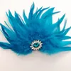 Luxury Fashion Feather Crystal Brooch Pin Men Women Wedding Party Jewelry Accessories Corsage Handmade Gift Idea For Her