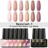 Gelnagellakset 911PCS Kit Glitter Vernis Semi-permanent met basis matte toplaag UV LED Art3502528