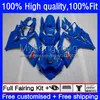 Molde de inyección TODOS los carenados azules para SUZUKI GSXR600 GSXR-750 750CC GSX-R750 K6 06-07 21No.23 GSXR 600 750 CC 600CC GSX-R600 06 07 GSXR-600 GSXR750 2006 2007 Cuerpos OEM