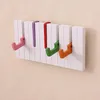 Hangers & Racks Color Piano Wooden Coat Rack Without Perforation Hook Punch-free Sticky Entrance Wall