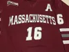 Пользовательские 16 Cale Makar Massachusetts Minutemen Hockey Jersey NCAA UMASS 35-й курс Восточные майки 27 Jake Mclaughlin 5 Mario Ferraro Red White White Любое имя S-5XL