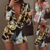 Designer Sexy Blazers Women's Fashion Style Printed Suits Jackets Long Sleeve Double Breasted Button Suit Jacket for Autumn and Winter Casual Business Tops