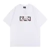 Ponadgabaryt 2024 Kith Tokyo Shibuya T Shirt Men Women Wysokiej jakości widok uliczny koszulki TEE Rose Omoroccan Pafelki T-shirt