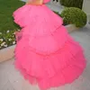 Skirts Cute High Low Tutu Skirt For Women Puffy Lush Tulle Tiered Chic Evening Custom Made Asymmetrical Ladies Formal Saia