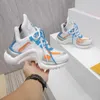 Shoes Dress Chunky Trainers Leather Sneakers Luxury Designer Archlight Runway Lace Up White
