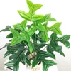 65cm Tropical Monstera Large Artificial Plants Fake Palm Tree Green Plastic Leafs 18 Heads Coconut Tree Branches For Home Decor 210624