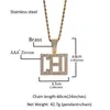 Solid kleiner Buchstaben benutzerdefinierter Name Halskette Anhänger Gold Silber Pated Herren Hip Hop Schmuck Geschenk4407064