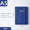 Weekly Plan Notepads Full English Schedule Book PU Leather Notebook 2022 Elastic Band Notepad