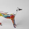 Color Doberman Dog Entrance Painted Graffiti Simple Creative Living Room Wine Cabinet Office Decorations Resin Crafts 210924