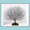 Decorative Festive Party Supplies Gardendecorative Flowers & Wreaths 50X45Cm Plastic Peacock Coral Branch Artificial Indoor Modern Tree Home